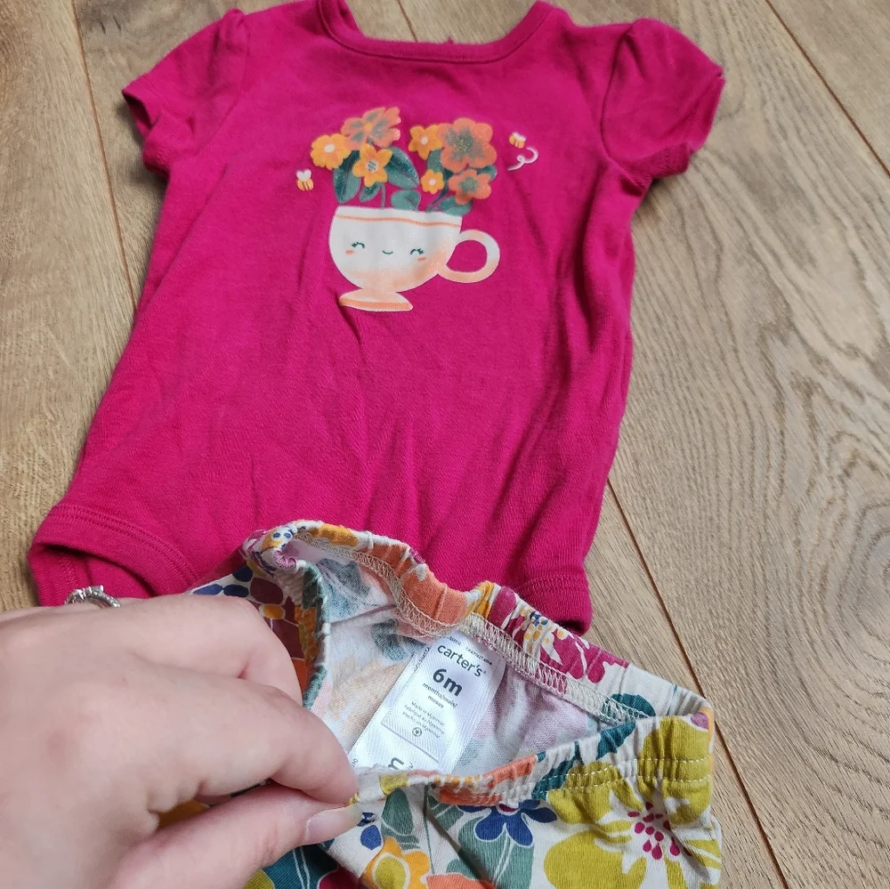 6m Carter's Floral Teacup Set